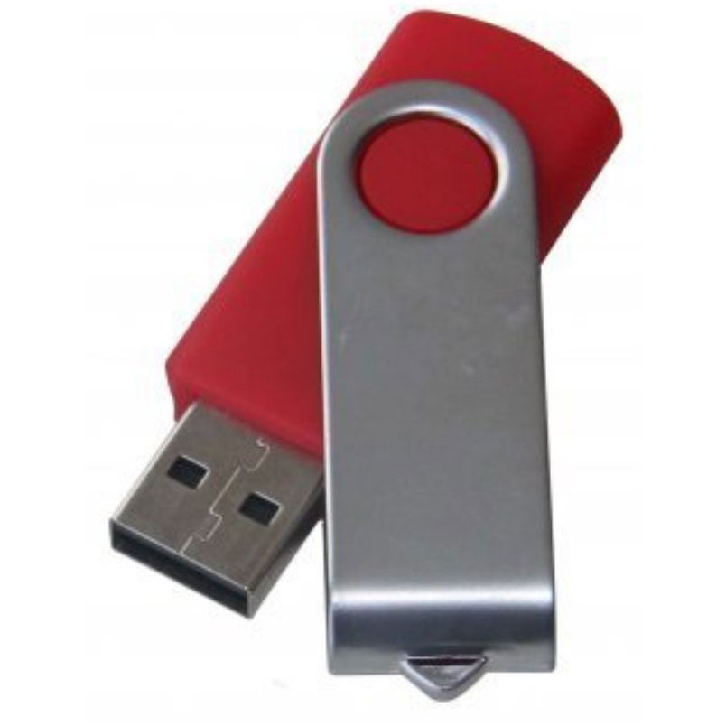 Plastik Twister USB Bellek Kırmızı