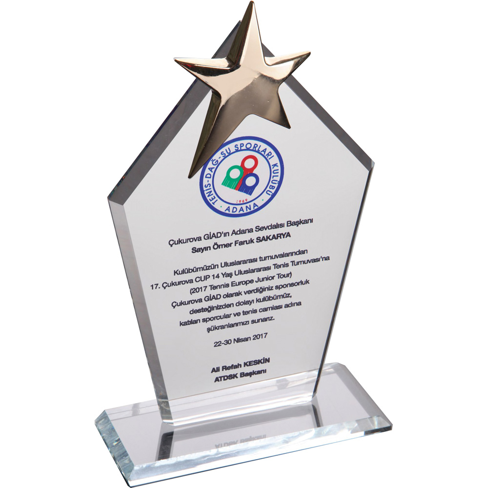 Kristal Plaket, Şeffaf