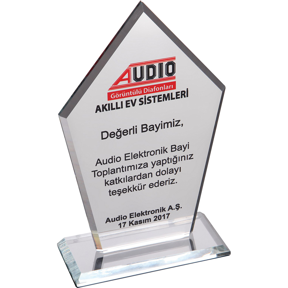 Kristal Plaket, Şeffaf