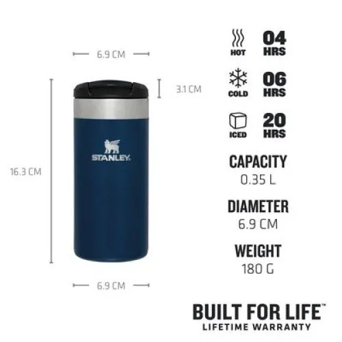 Stanley The AeroLight Transit Termos Bardak 0.35 Lt - Royal Blue Metallic (Lacivert) 