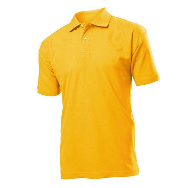 Yakalı ve Düğmeli T-Shirt, SARI