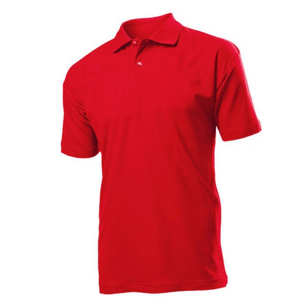 Yakalı ve Düğmeli T-Shirt, KIRMIZI