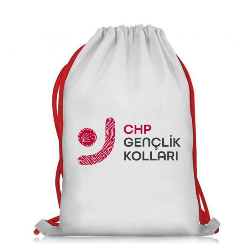 CHP İp Büzgülü Elyaf Çanta