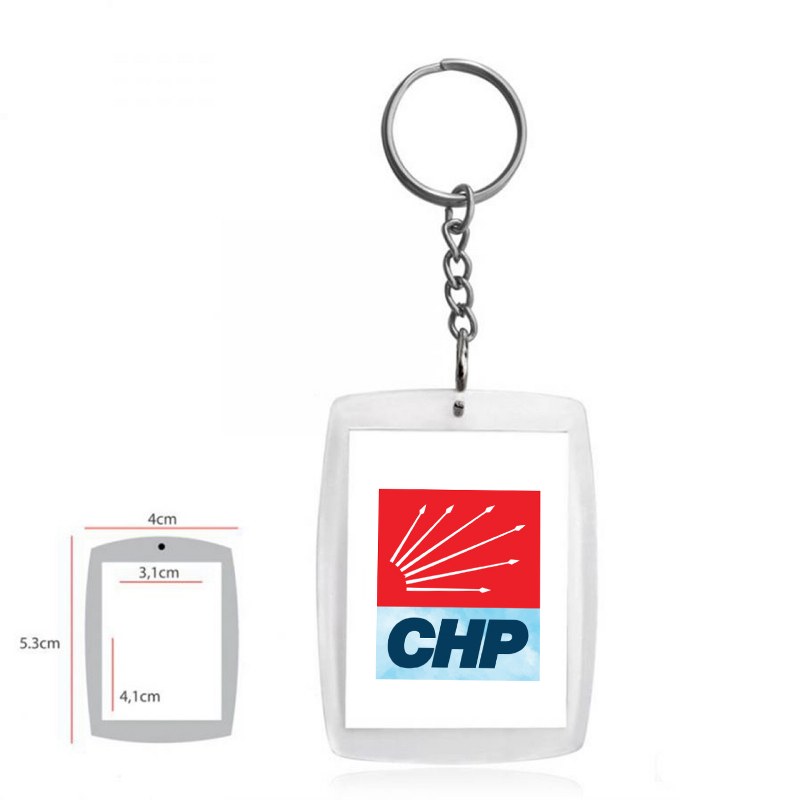 CHP Zincirli Akrilik Anahtarlık