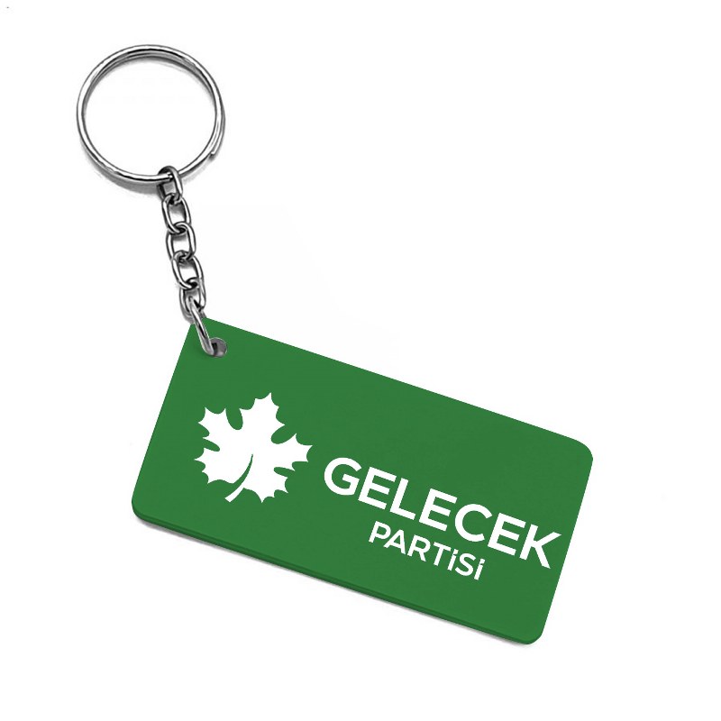 Gelecek Partisi Baskılı Ekonomik Derili Anahtarlık