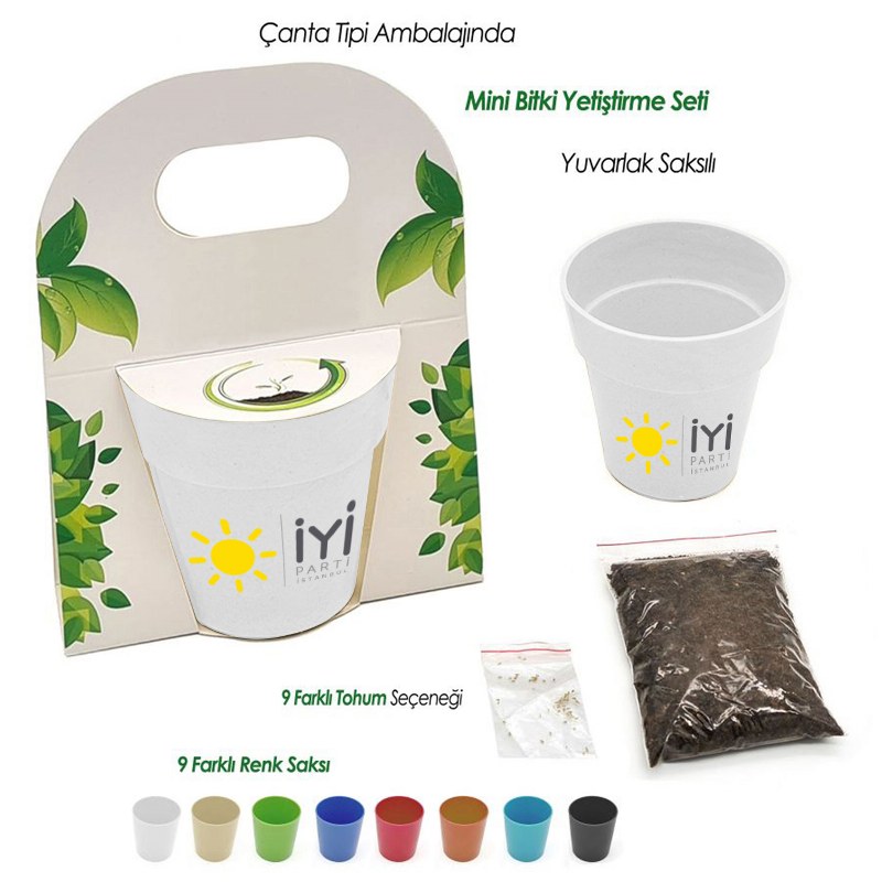 İYİ Parti Mini Bitki Yetiştirme Seti