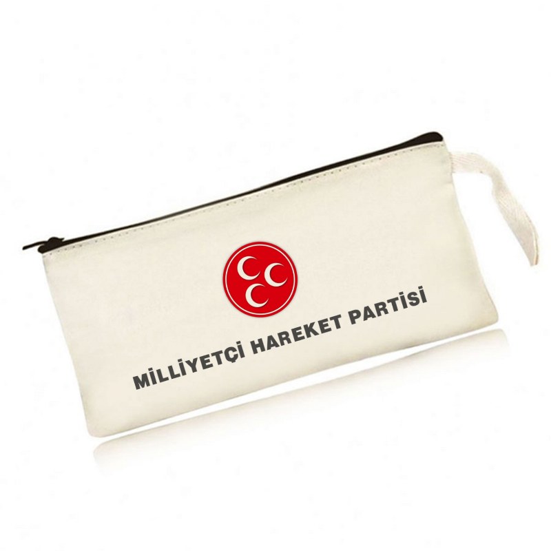 Milliyetçi Hareket Partisi Logolu Ham Bez Kalemlik