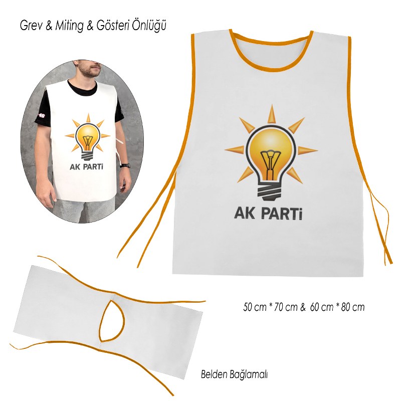 Ak Parti Logo Baskılı Önlük
