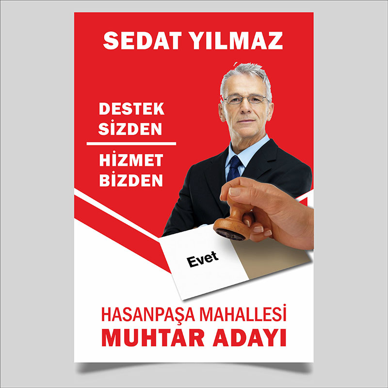 Muhtar Adayı Broşür