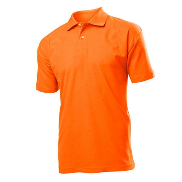 Yakalı ve Düğmeli T-Shirt, TURUNCU