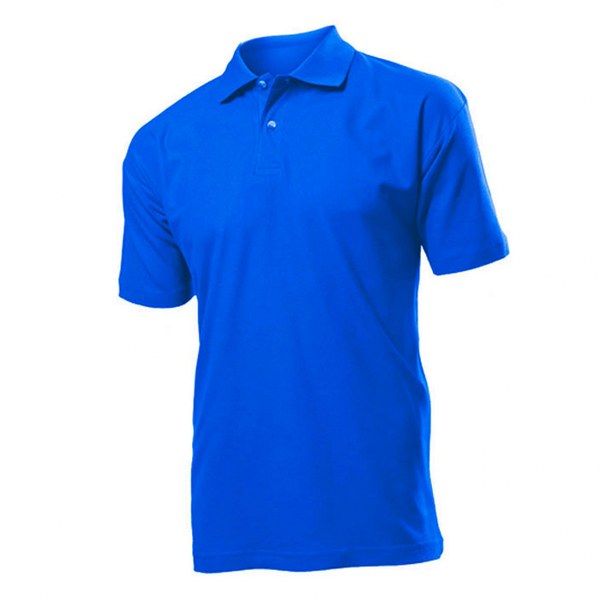 Yakalı ve Düğmeli T-Shirt, MAVİ