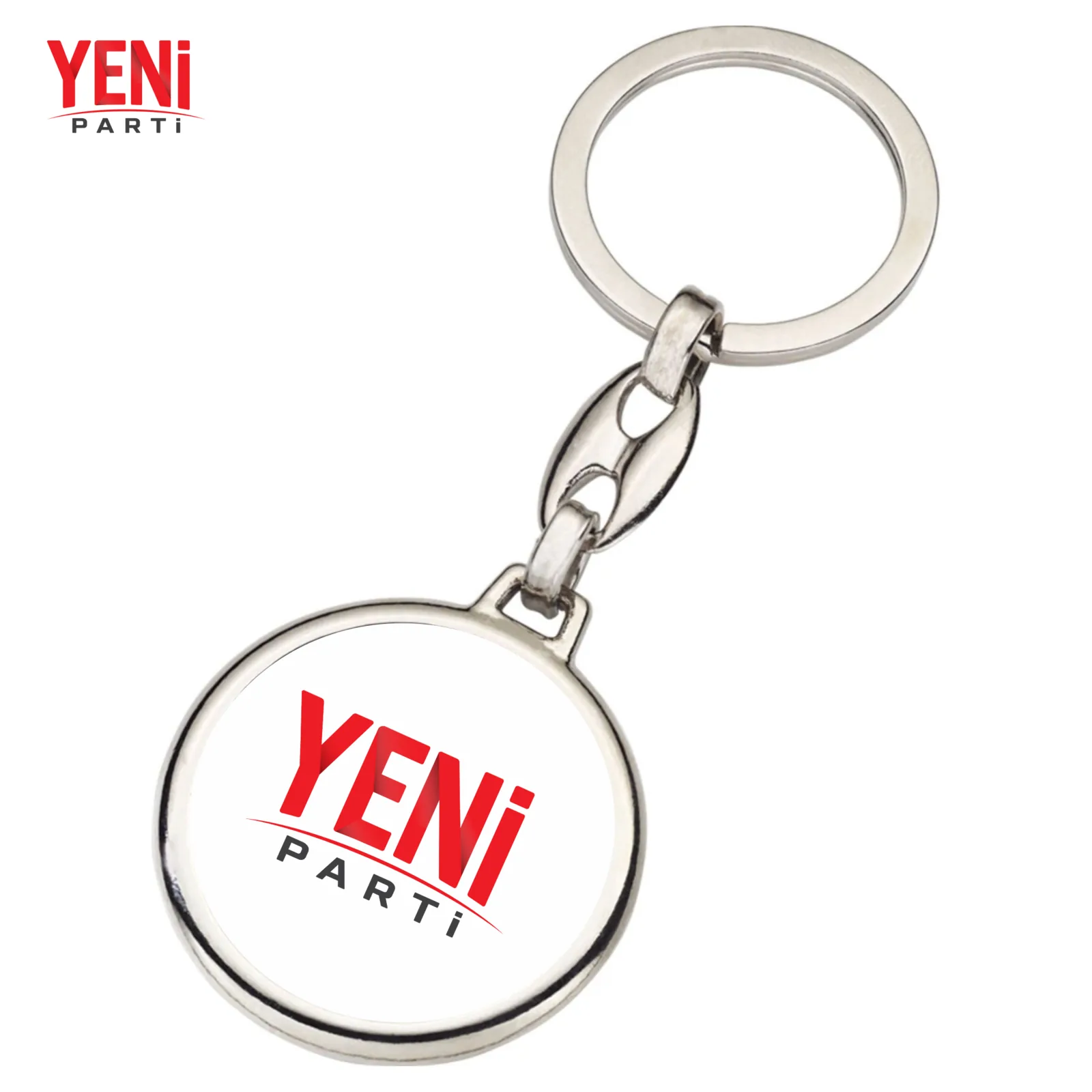 Yeni Parti Promosyon Metal Anahtarlık